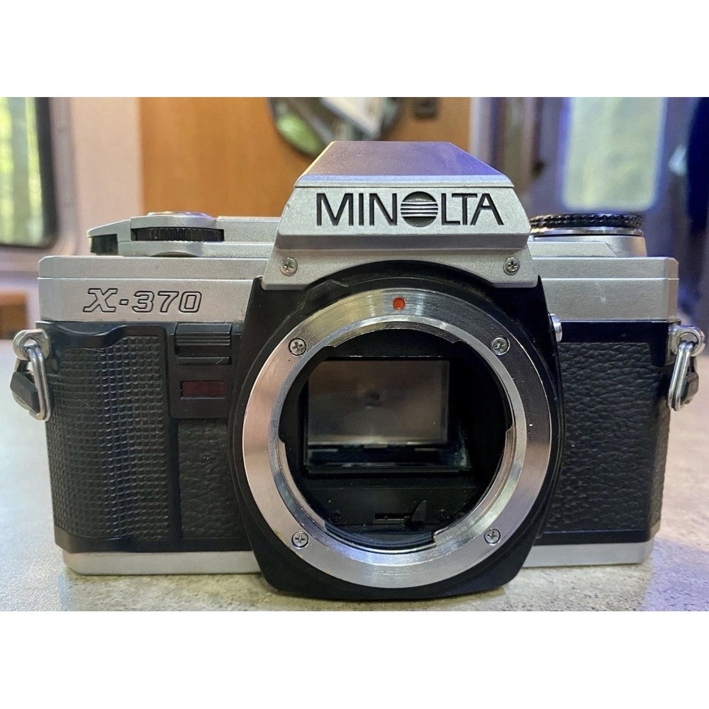 Minolta X-370n 35mm SLR Film Camera Body - Black - Untested